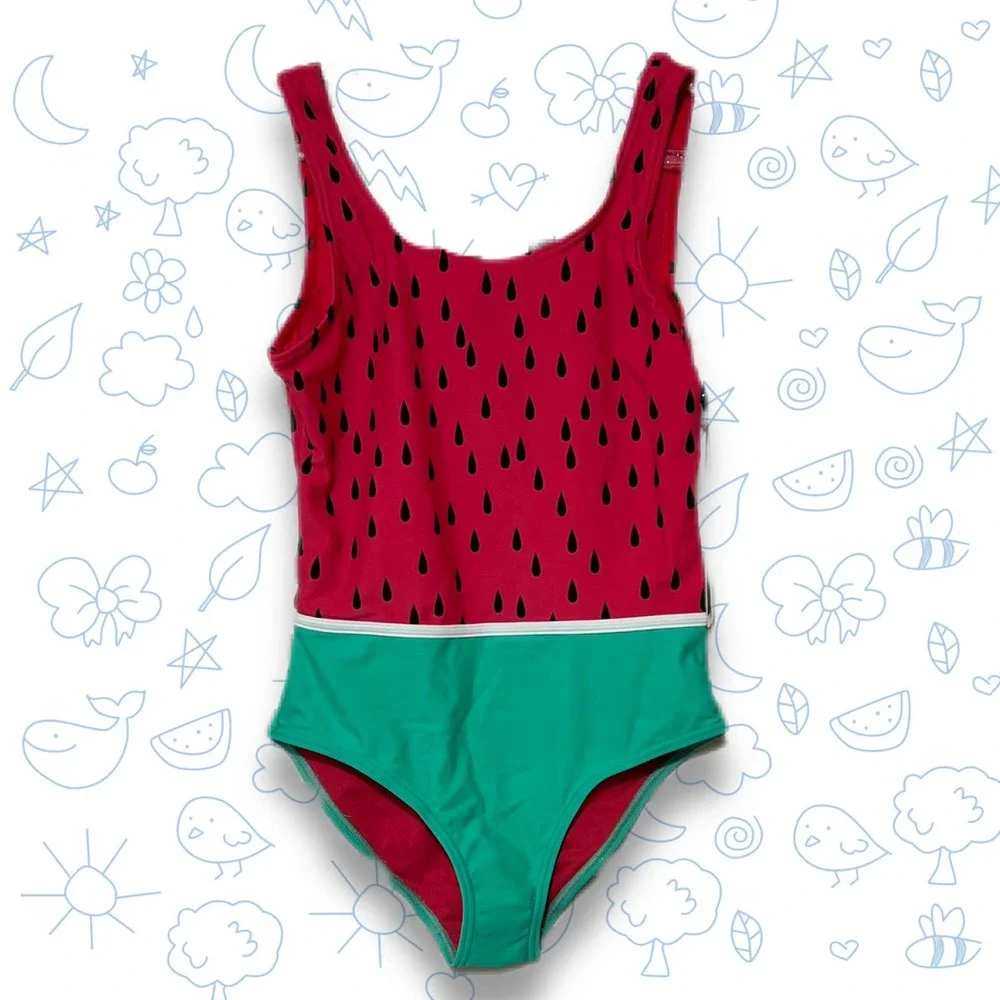 VIGOSS Girls' Watermelon One-Piece Swimsuit - Picture 1 of 2